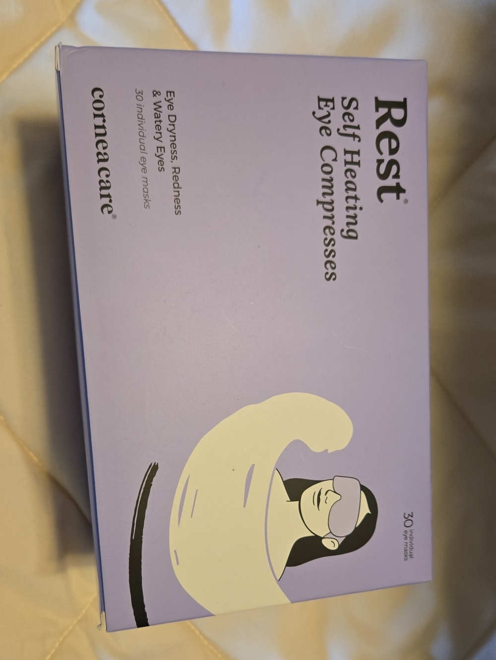 Rest Self Heating Eye Compresses - Lavender Eye Masks for Dryness & Redness